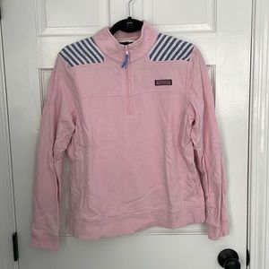 Vineyard Vines Shep Shirt half zip.